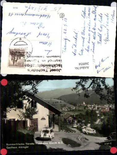 260934,Türnitz Totale Talstation Eibllift Gasthaus Albinger Isetta Auto