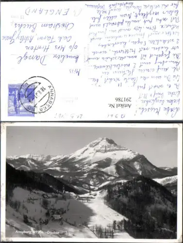 291786,Annaberg Totale m. Ötscher Bergkulisse Winterbild