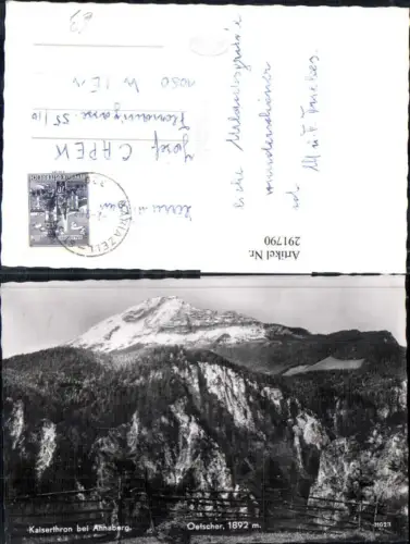 291790,Kaiserthron b. Annaberg Ötscher Bergkulisse