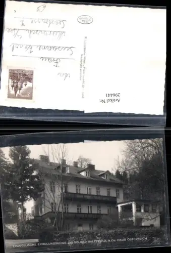 296441,Evangelische Erholungsheime u. Soldbad Salzerbad Haus Österreich