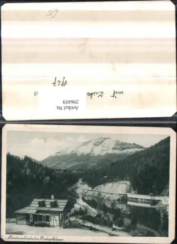 296459,Mariazellerbahn Erlaufklause Waldschenke b. Mitterbach Bergkulisse