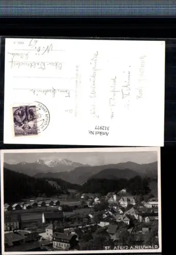 312977,St. Aegyd am Neuwalde Totale Bergkulisse