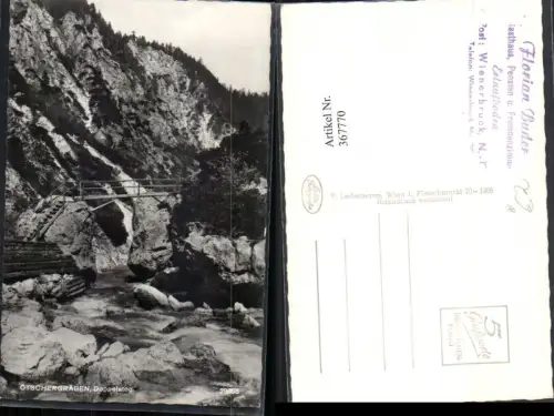 367770,Ötschergräben b. Mitterbach Doppelsteg Brücke