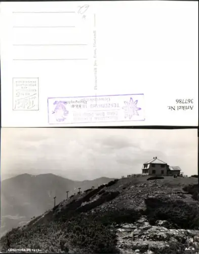367786,Gemeindealpe b. Mitterbach Terzerhaus Berghütte Berglift Bergkulisse