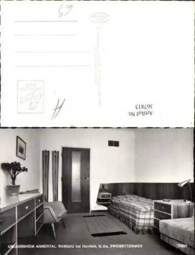 367815,Ramsau b. Hainfeld Urlaubsheim Annental Zweibettzimmer