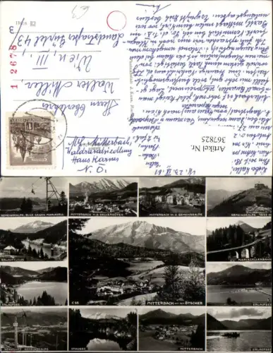 367825,Mitterbach Totale Gemeindealpe Sessellift Erlaufsee Viadukt Mehrbildkarte