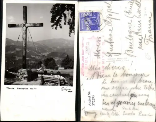 372293,Türnitz Eibelspitze Gipfelkreuz Ausblick