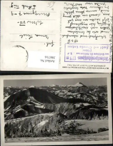 386716,Blick nach Südwest von d. Reisalpe b. Lilienfeld Bergkulisse