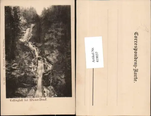 419037,Lassingfall Wasserfall b. Wienerbruck