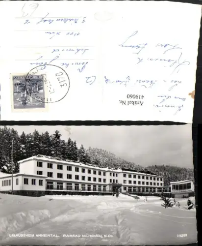 419060,Ramsau b. Hainfeld Urlaubsheim Annental Winterbild