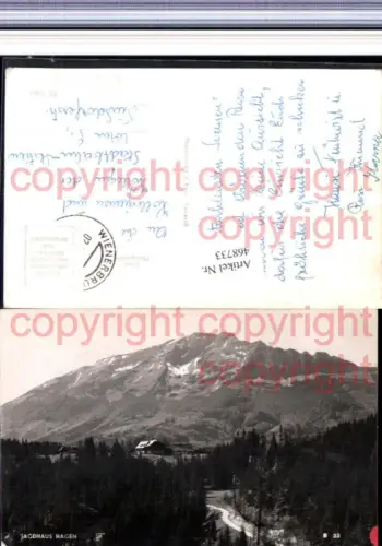 468733,Jagdhaus Hagen b. Mitterbach Bergkulisse