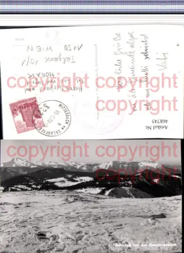 468745,Ausblick von d. Gemeindealpe b. Mitterbach Bergkulisse