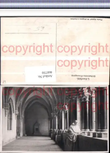 468750,Lilienfeld Stiftskirche Kreuzgang Mönch