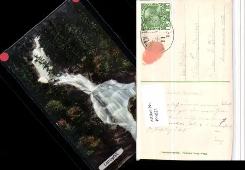 ,Lassingfall Wasserfall b. Annaberg Bahnpost Zug St. Pölten