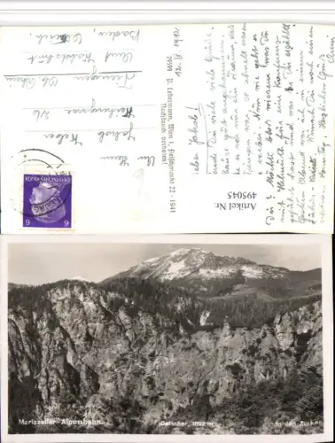 ,Mariazelleralpenbahn Zinken b. Wienerbruck m. Ötscher