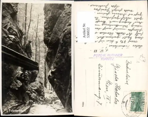 536022,Foto-AK Falkenschlucht b. Türnitz Annaberg pub Ruthner N.
