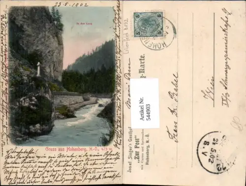 544903,tolle AK Gruß aus Hohenberg a.d. Triesting