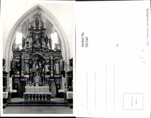 591242,Foto Ak Wallfahrtskirche Annaberg Innen Kirche