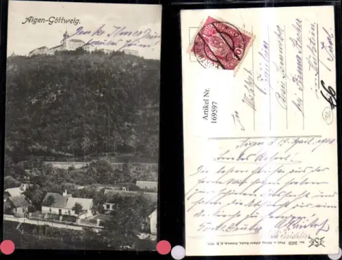 169597,Aigen Göttweig m. Stift 1918