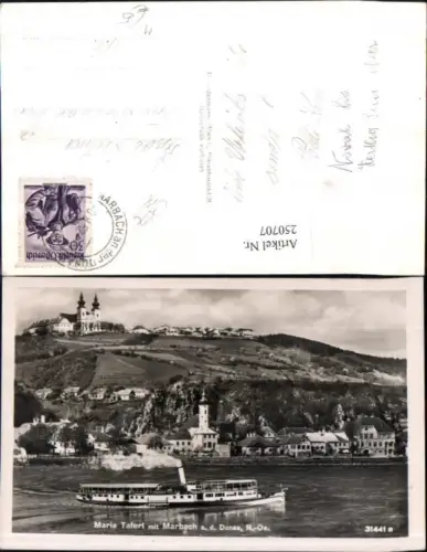 250707,Maria Taferl m. Marbach an d. Donau Teilansicht Dampfer