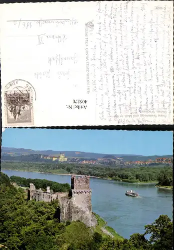 405270,Ruine Weitenegg m. Blick auf Melk an d. Donau Totale Stift