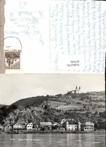 447626,Marbach Teilansicht m. Maria Taferl Kirche