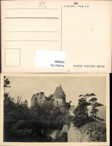 590989,Ruine Aggstein Schönbühel-Aggsbach Wachau pub K. L. XVeuro3