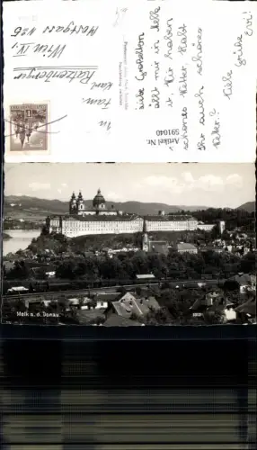591040,Foto Ak Melk a. d. Donau Stift Eisenbahn