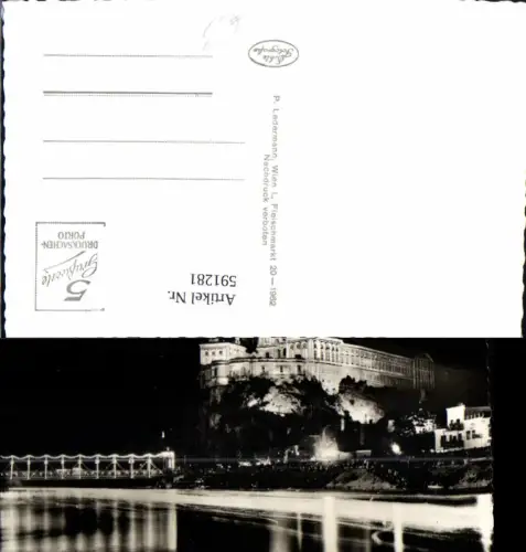 591281,Foto Ak Stift Melk a. d. Donau Festbeleuchtung b. d. Sonnwendfeier Nachtansicht