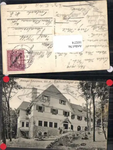 103274,Anninger Schutzhaus b. Mödling Hochanninger 1918