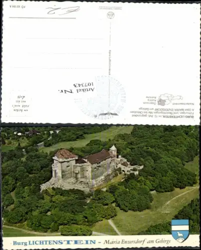 107343,Alpine Fliegeraufnahme Lichtenstein Maria Enzersdorf