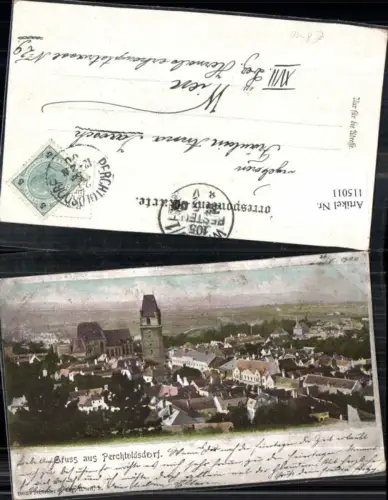 115011,Gruss aus Perchtoldsdorf Totale um 1900
