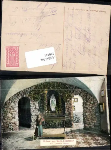 120411,Grüsse aus Maria Enzersdorf Grotte 1900