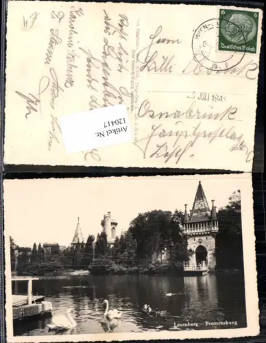 120417,Laxenburg Franzensburg bei Wien Schwäne Schwan