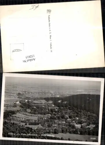 132815,Mödling m. Feste Liechtenstein und Hotel Radetzky