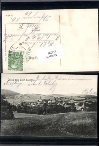 133291,Gruss aus Sulz Stangau Ortsrand 1911