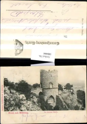 188444,Gruß aus Mödling Schwarzer Turm