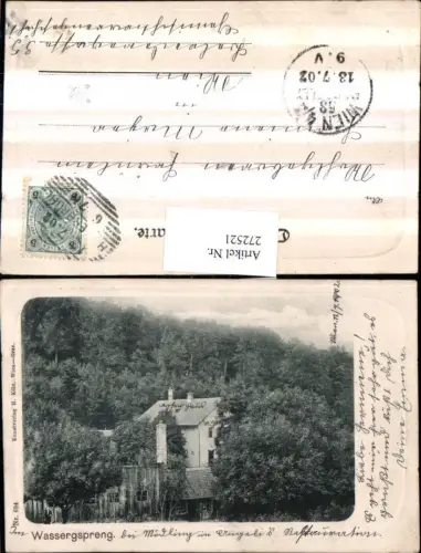 272521,Präge AK Wassergspreng b. Mödling
