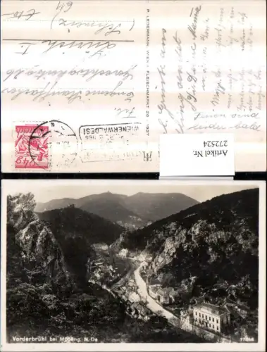 272524,Vorderbrühl b. Mödling Totale Bergkulisse