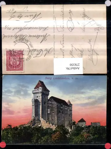 278350,Burg Liechtenstein b. Maria Enzersdorf