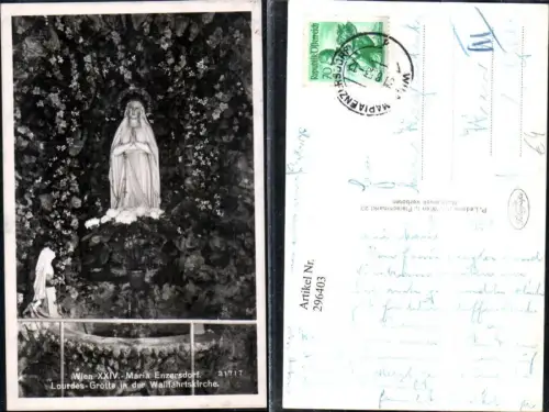 296403,Maria Enzersdorf Lourdes-Grotte in d. Wallfahrtskirche Madonna