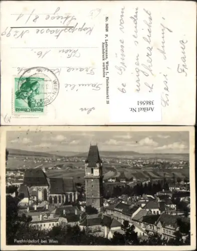 386561,Perchtoldsdorf b. Wien Teilansicht Stadtturm Kirche