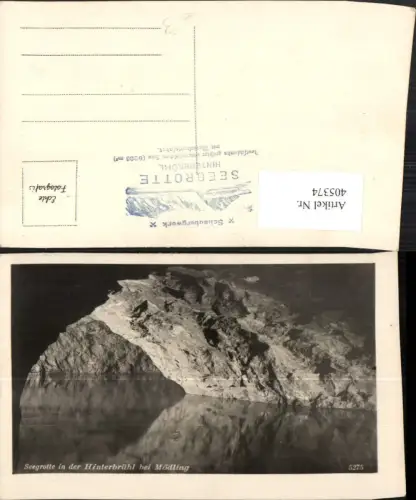 405374,Hinterbrühl b. Mödling Seegrotte Grotte