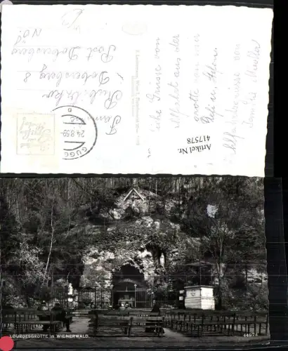 417578,Lourdesgrotte im Wienerwald b. Maria Gugging