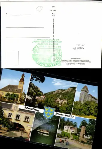 511611,Mödling Hinterbrühl Kirche Burg Grotte Mehrbildkarte