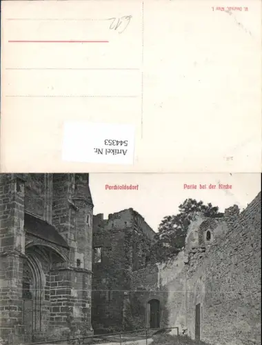 544353,tolle AK Perchtoldsdorf b. Wien Partie bei d. Kirche