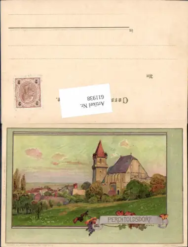 611938,tolle Künstler Lithographie H. Wilt Perchtoldsdorf pub Postkarte des Wiener Aquarellisten Club 8