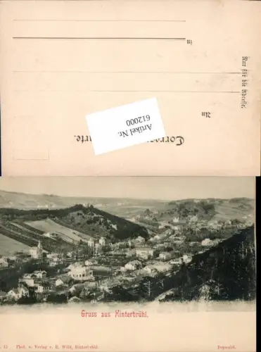 612000,tolle AK Gruß aus Hinterbrühl bei Mödling pub R. Wild 15