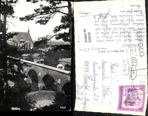 650220,Foto Ak Mödling Ansicht Viadukt