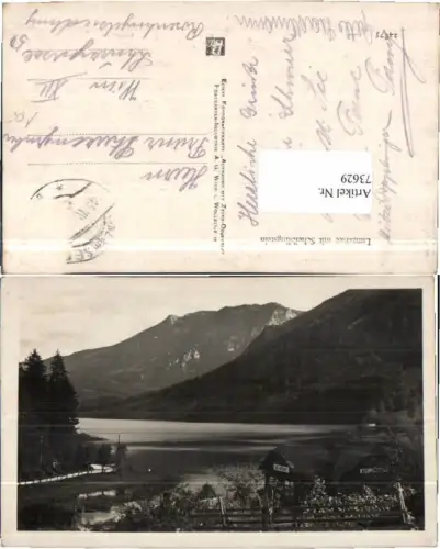 73629,Fotokarte Lunzersee b. Lunz am See Gasthaus 1930